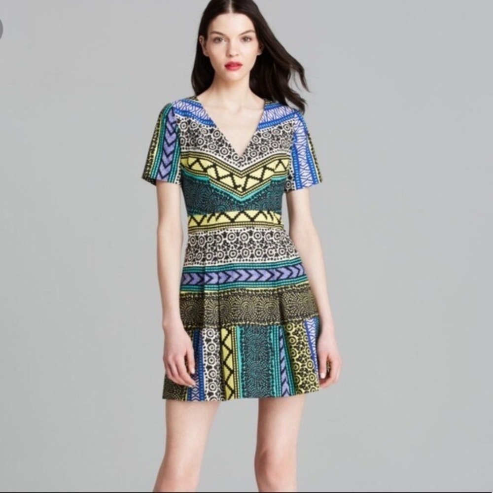 Tracy Reese for Anthropologie Colorful Print Dress